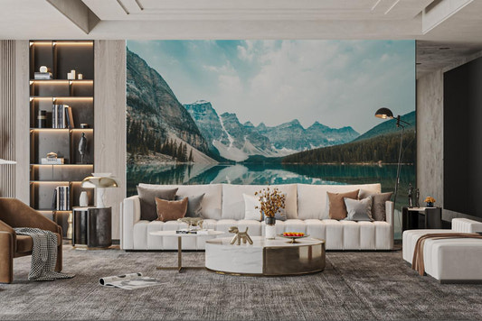 Mountain Lake Reflection Wallpaper - Wallanza