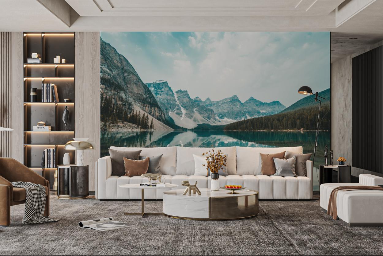 Mountain Lake Reflection Wallpaper - Wallanza