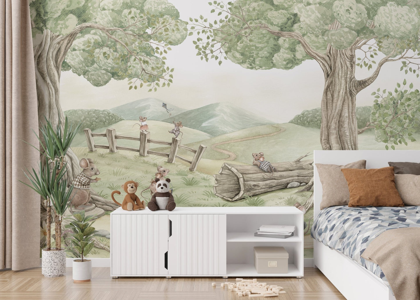 Mouse Family Wall Mural - Wallanza