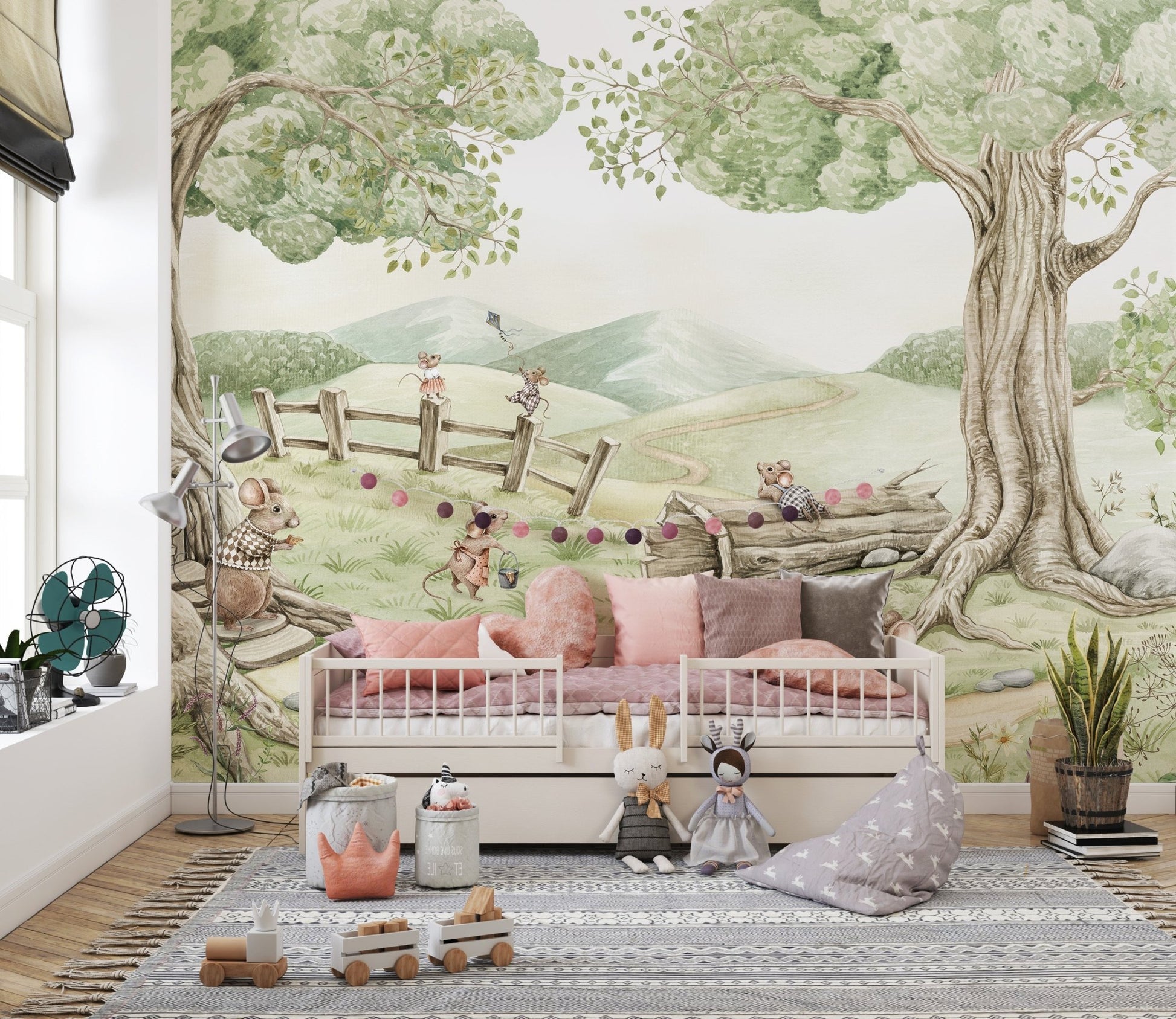 Mouse Family Wall Mural - Wallanza