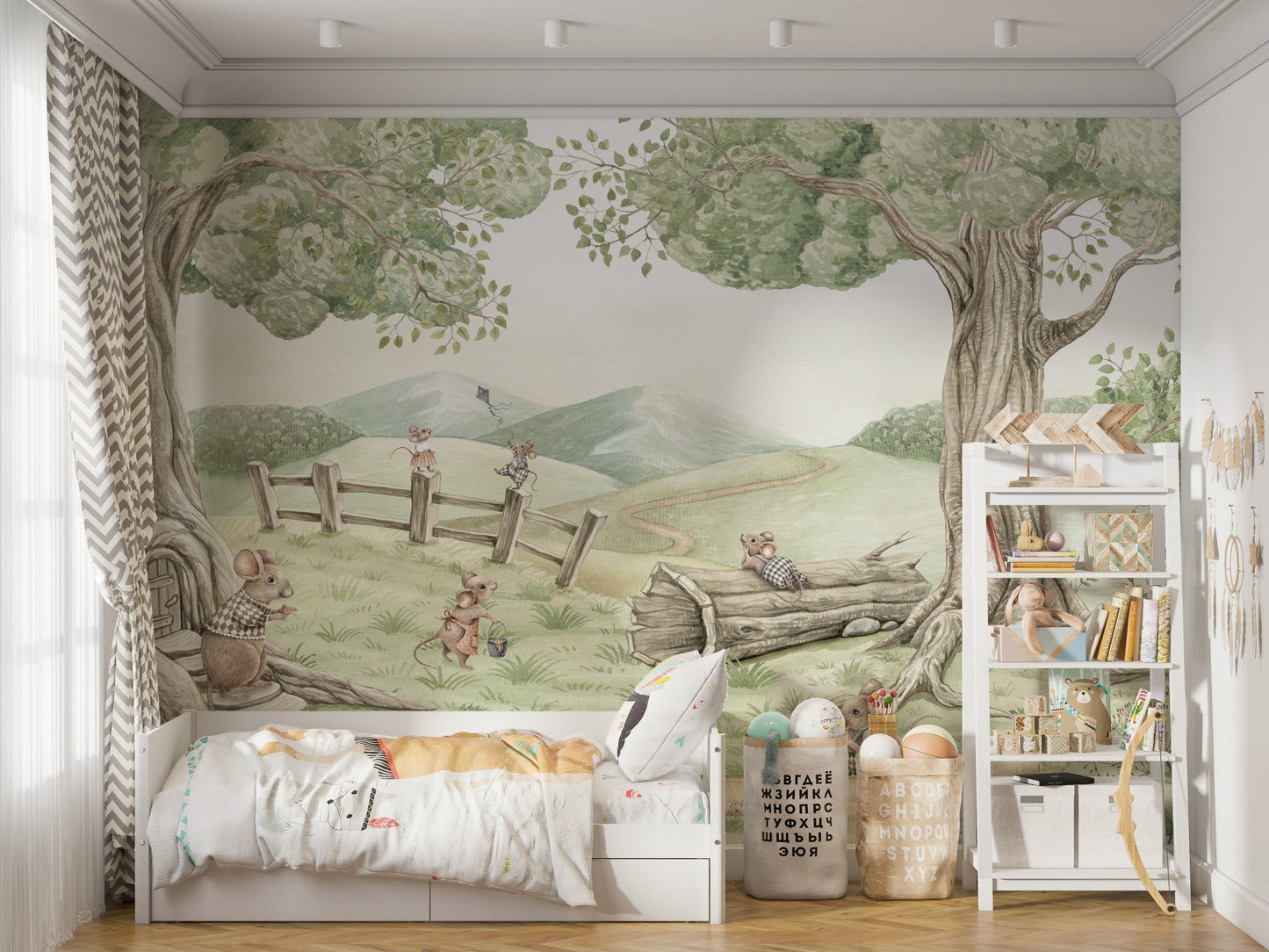 Mouse Family Wall Mural - Wallanza