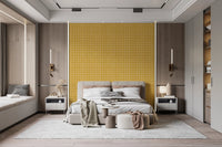 Organic mustard lattice for creative wall murals