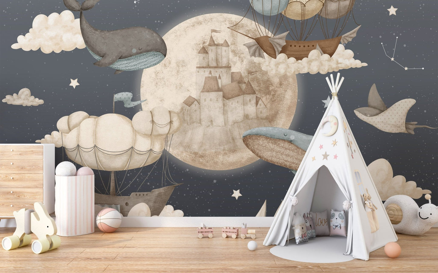 Mystical Marine Life Wallpaper Mural - Wallanza