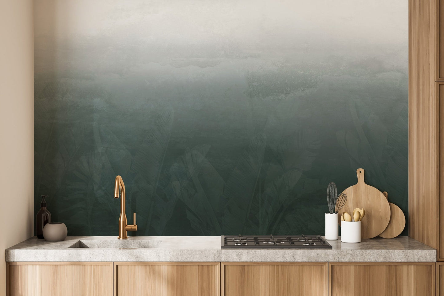 Mystical Ombre Forest Wall Mural - Wallanza