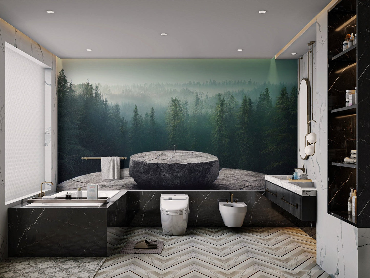 Mystical Stone Podium Wallpaper - Wallanza