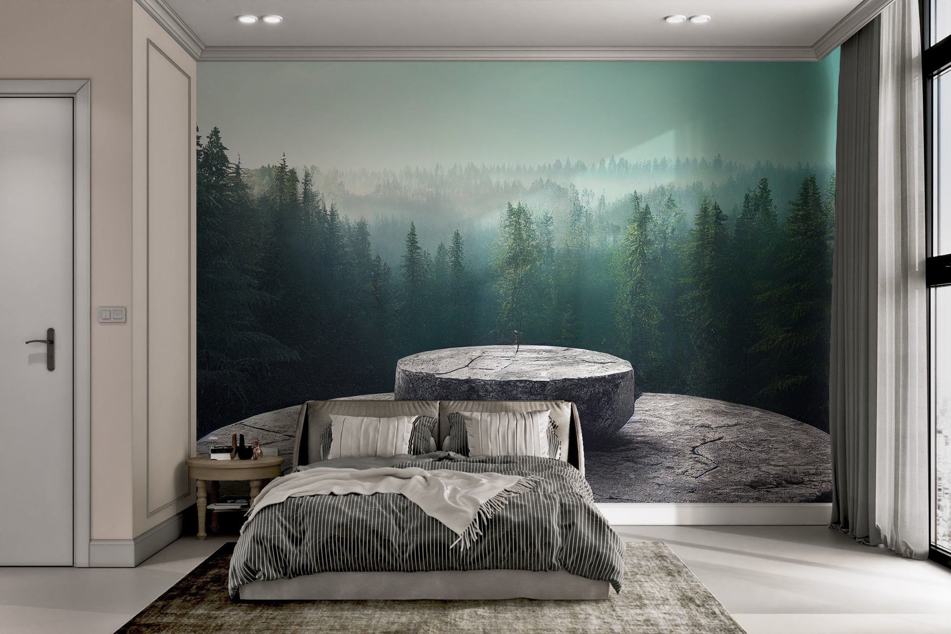 Mystical Stone Podium Wallpaper - Wallanza