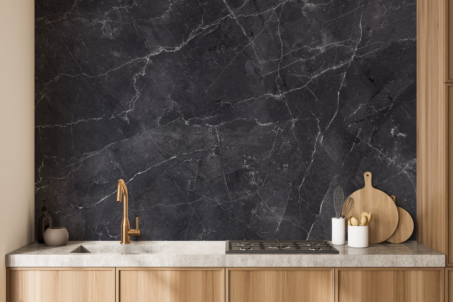 Subtle mystical veins mural for peaceful vibes
