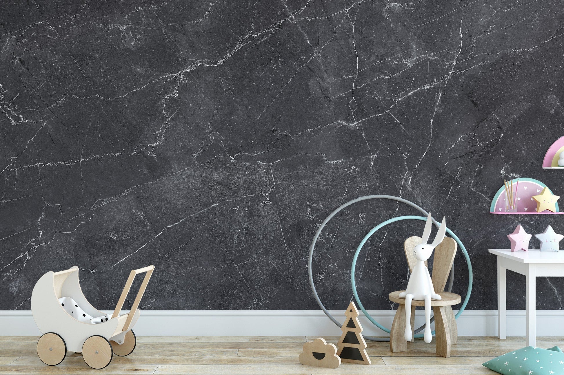 Intricate mystical veins wall mural design
