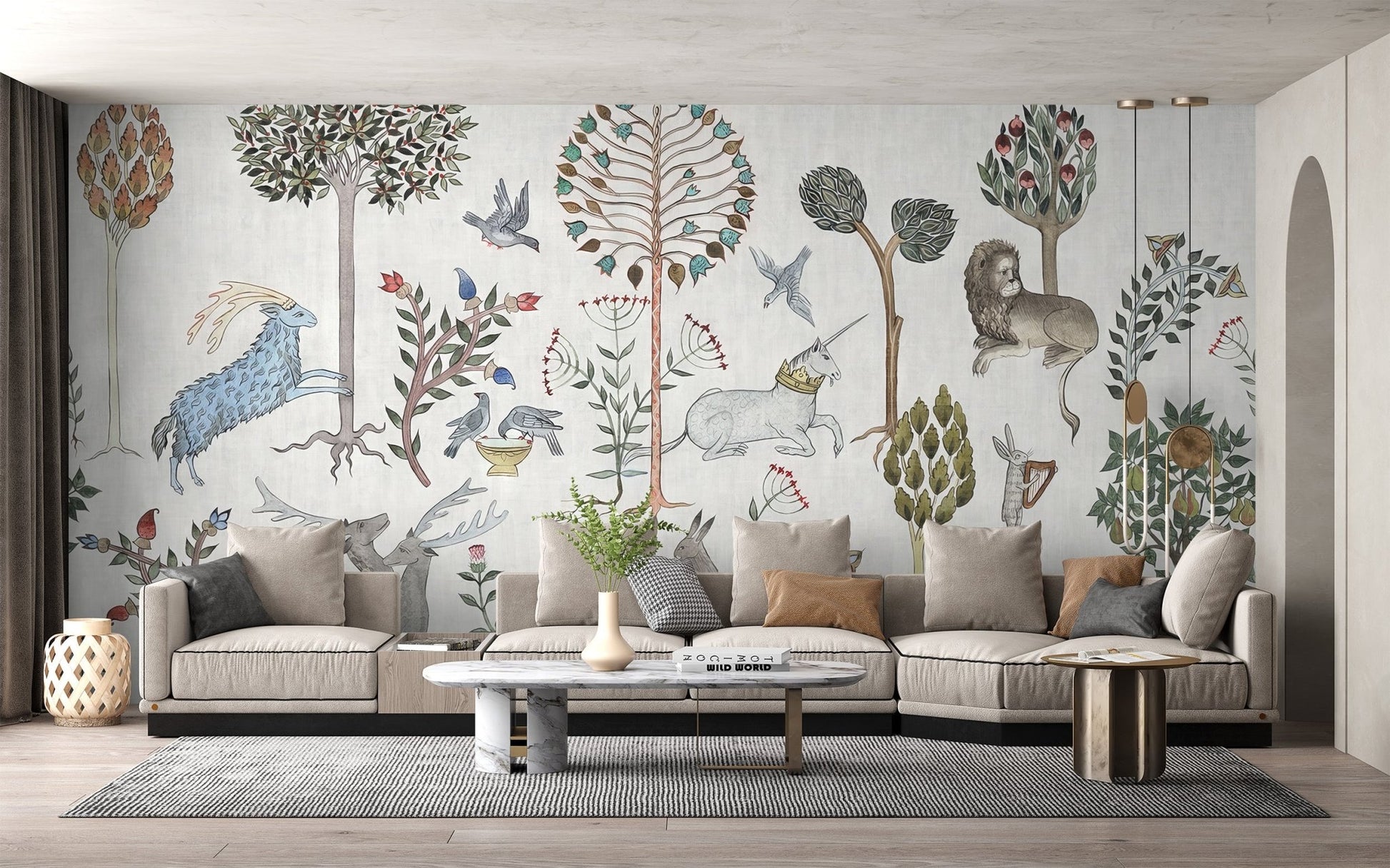 Mythical Creature Wonderland Wall Mural - Wallanza
