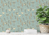 Naive Blooms Wallpaper - Wallanza