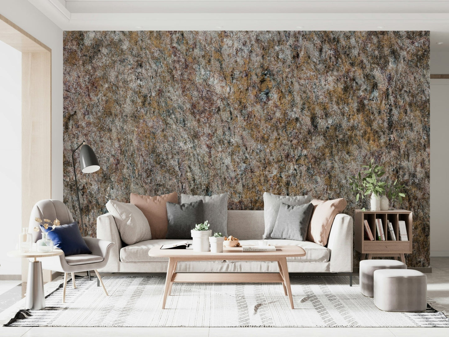 Natural Rock Stone Wall Mural - Wallanza