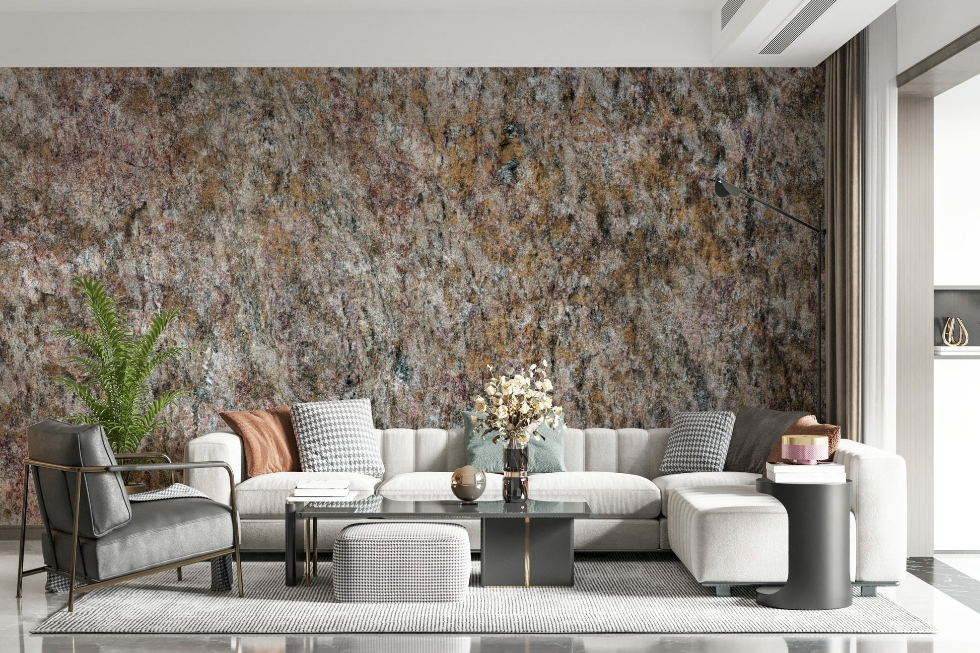 Natural Rock Stone Wall Mural - Wallanza