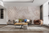 Natural Tones Leaf Wall Mural - Wallanza