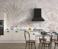 Natural Tones Leaf Wall Mural - Wallanza