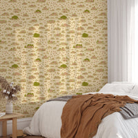 Nature Walk Brown Wallpaper for Walls - Wallanza