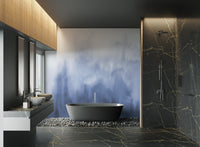 Watercolor wall mural for modern bedroom decor