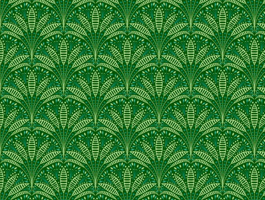 Artdeco Green Palm Wallpaper