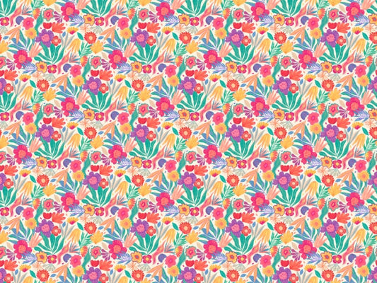 Exotic Blooms Wallpaper Mural