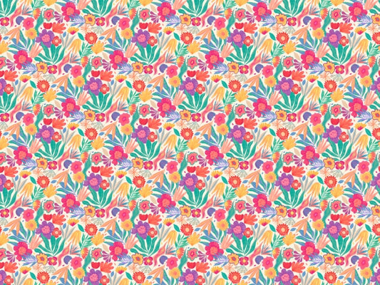 Exotic Blooms Wallpaper Mural