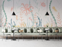 Nursery Marine Life Wallpaper Mural - Wallanza