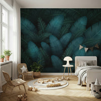 Oasis Leaves Wall Mural - Wallanza