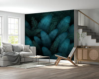 Oasis Leaves Wall Mural - Wallanza