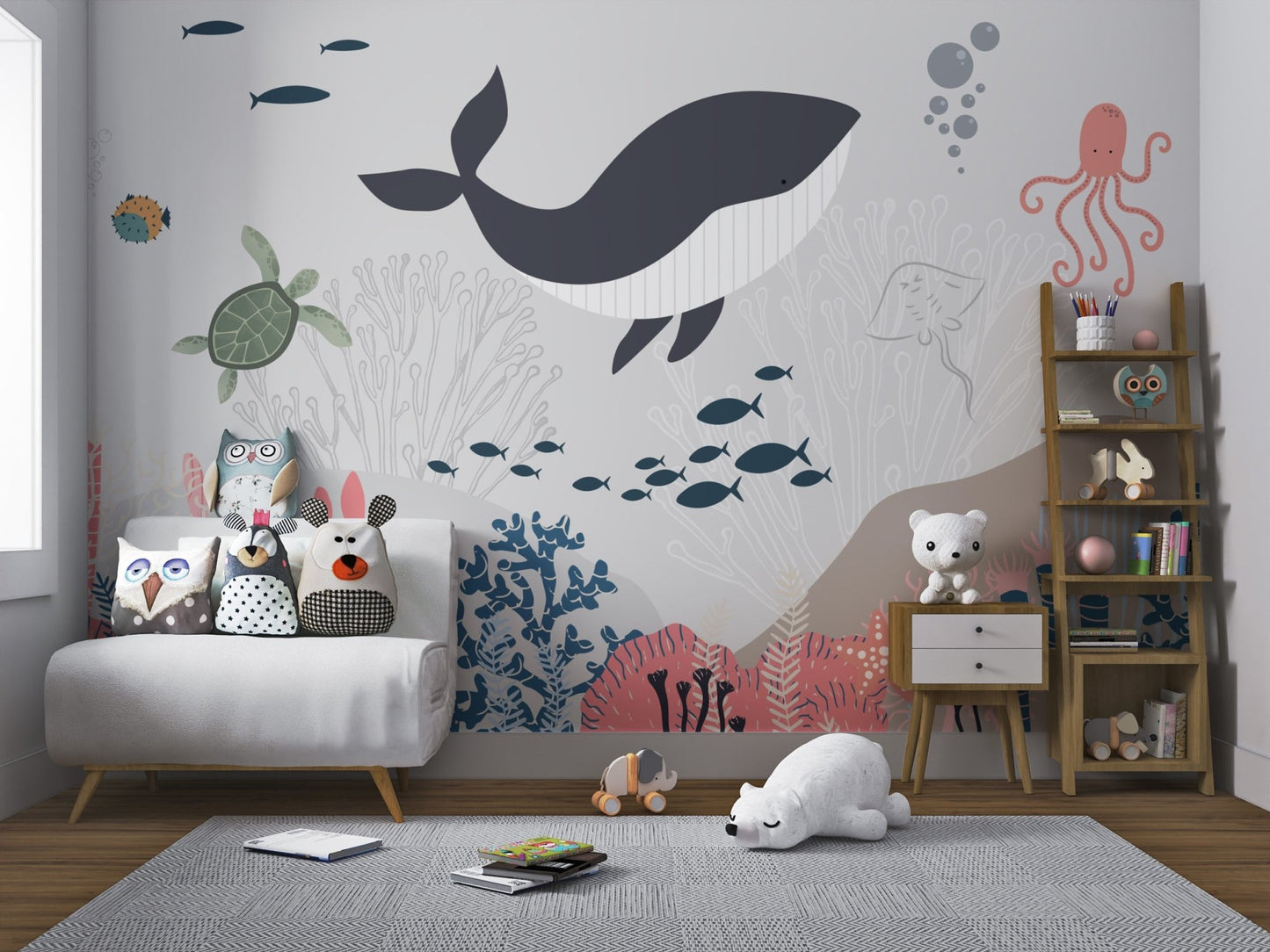 Fun sea adventure design perfect for kids' rooms