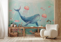Elegant marine themed wallpaper with soft lighting and natural gradients.