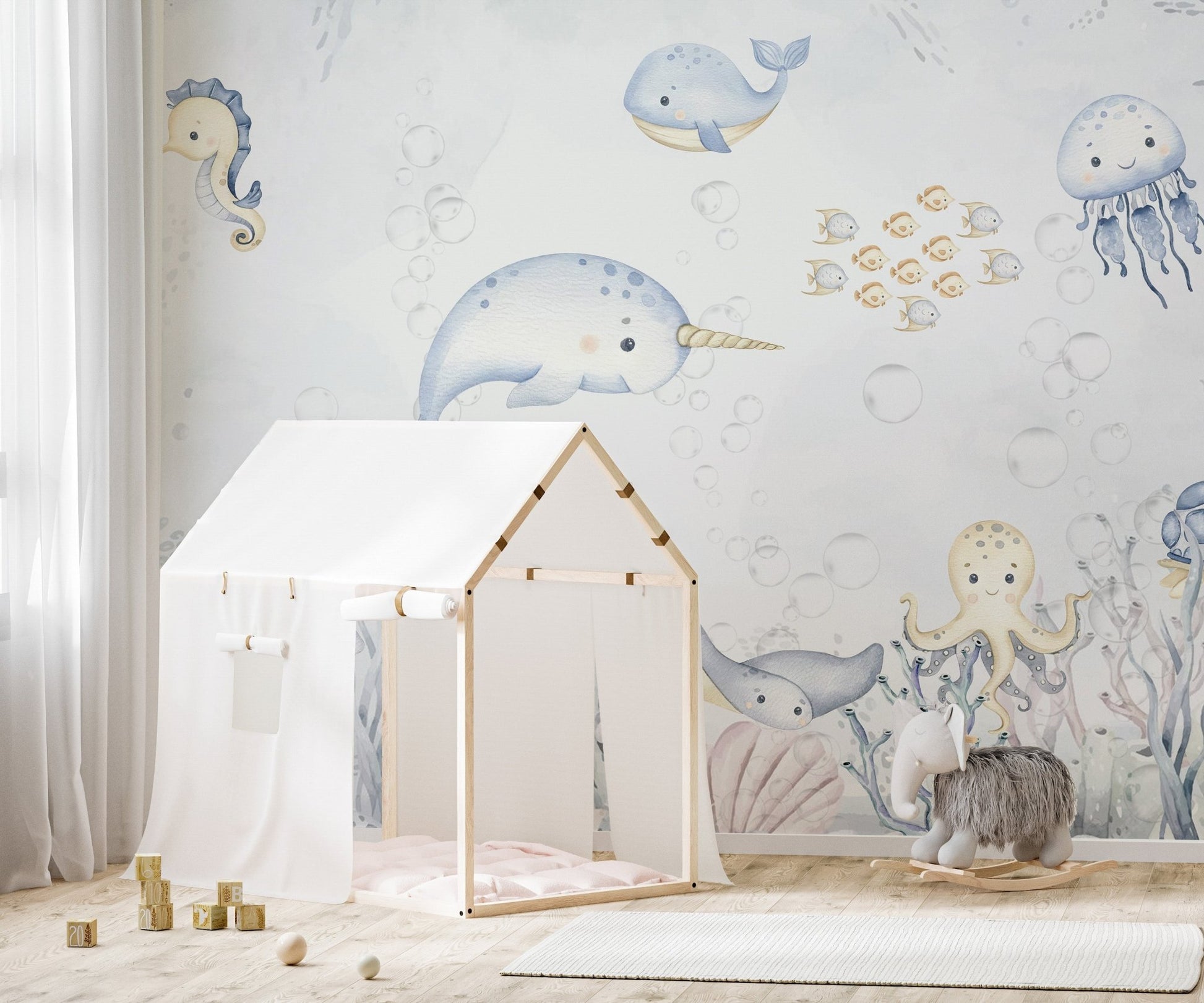 Ocean Wonders Wallpaper Mural - Wallanza