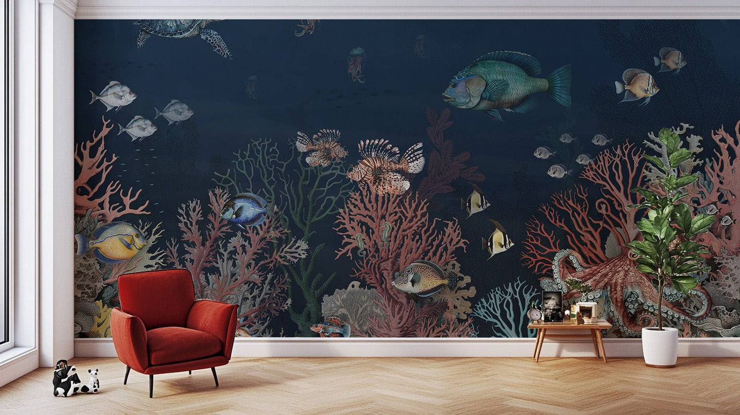 Ocean Wonders Wallpaper Mural - Wallanza