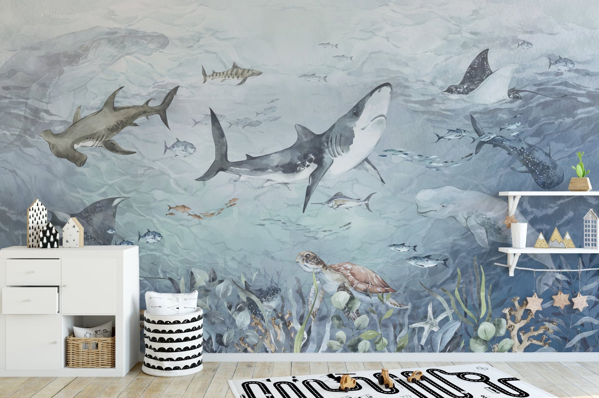 Oceanic Haven Wallpaper Mural - Wallanza