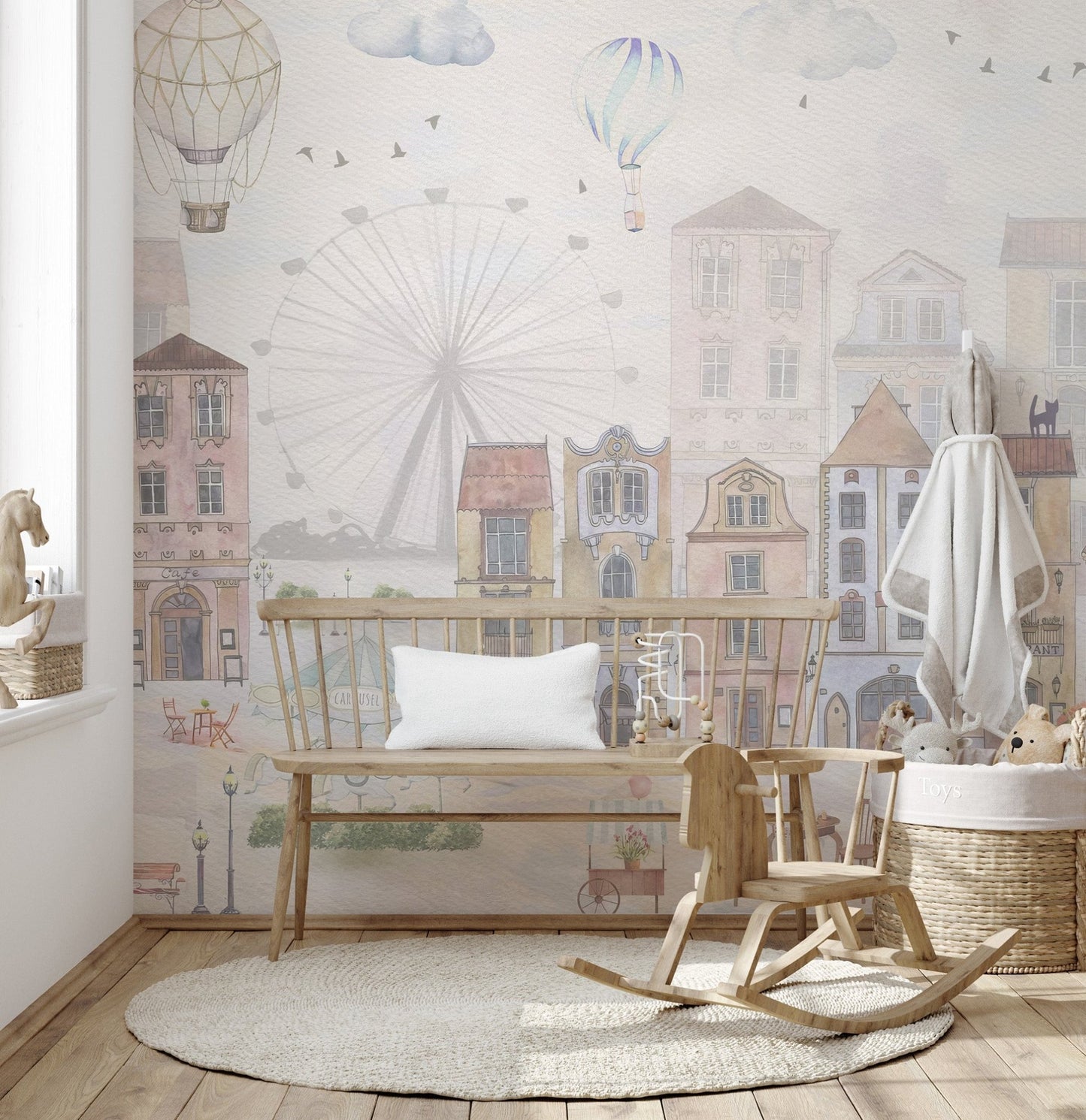 Old City Kids Room Wallpaper - Wallanza