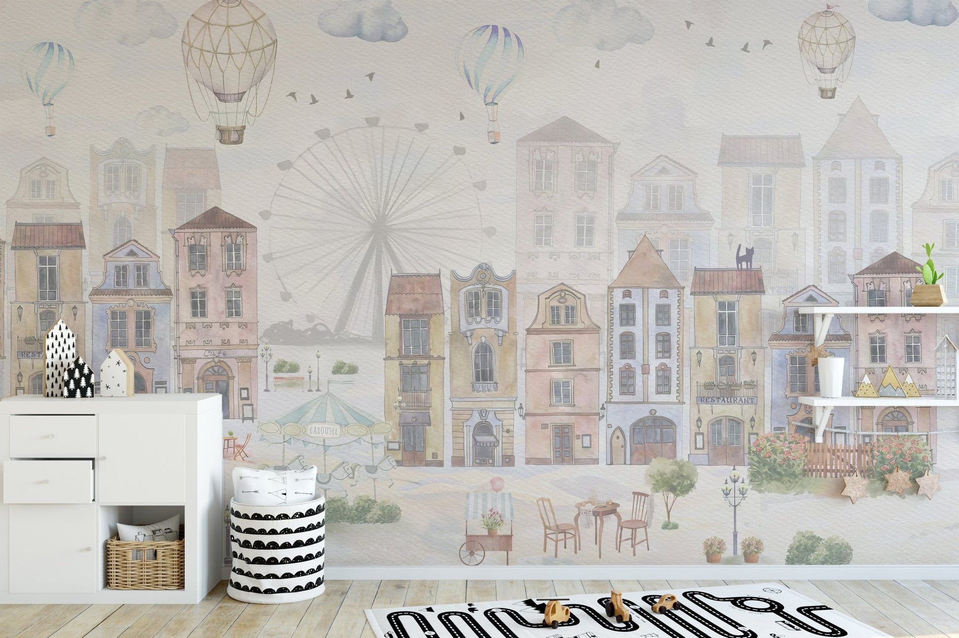 Old City Kids Room Wallpaper - Wallanza
