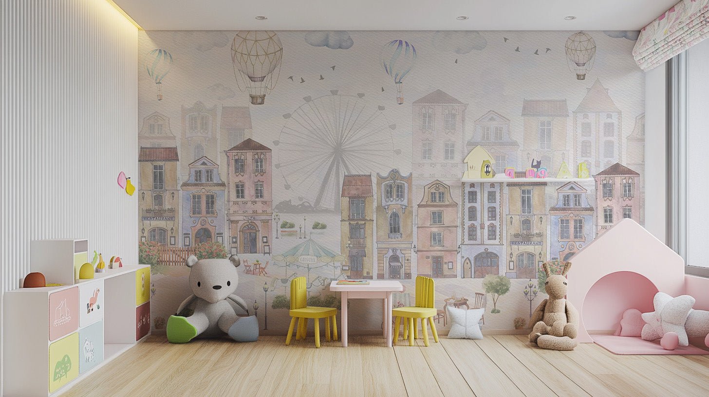 Old City Kids Room Wallpaper - Wallanza