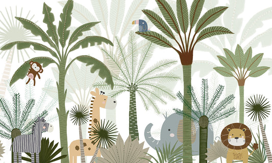 Jungle Jive Animated Animal Mural