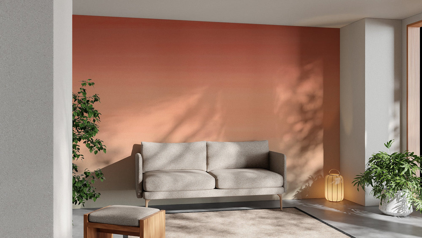 Orange Ombre Wall Mural - Wallanza