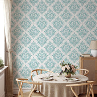 Orient Classic Blue and White Color Wallpaper - Wallanza