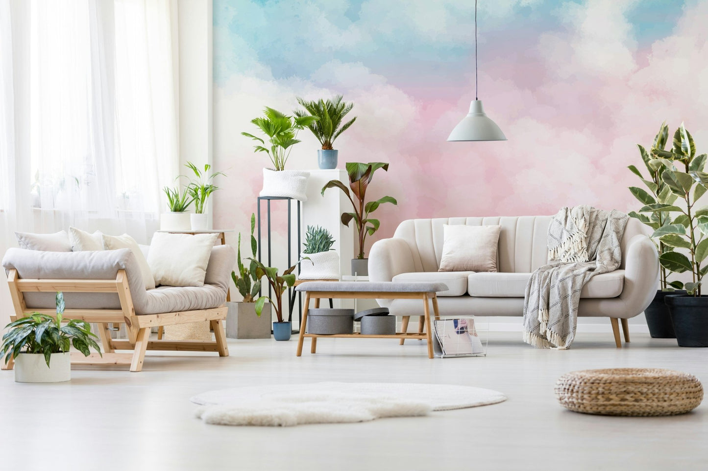 Palette Sky Wall Mural - Wallanza