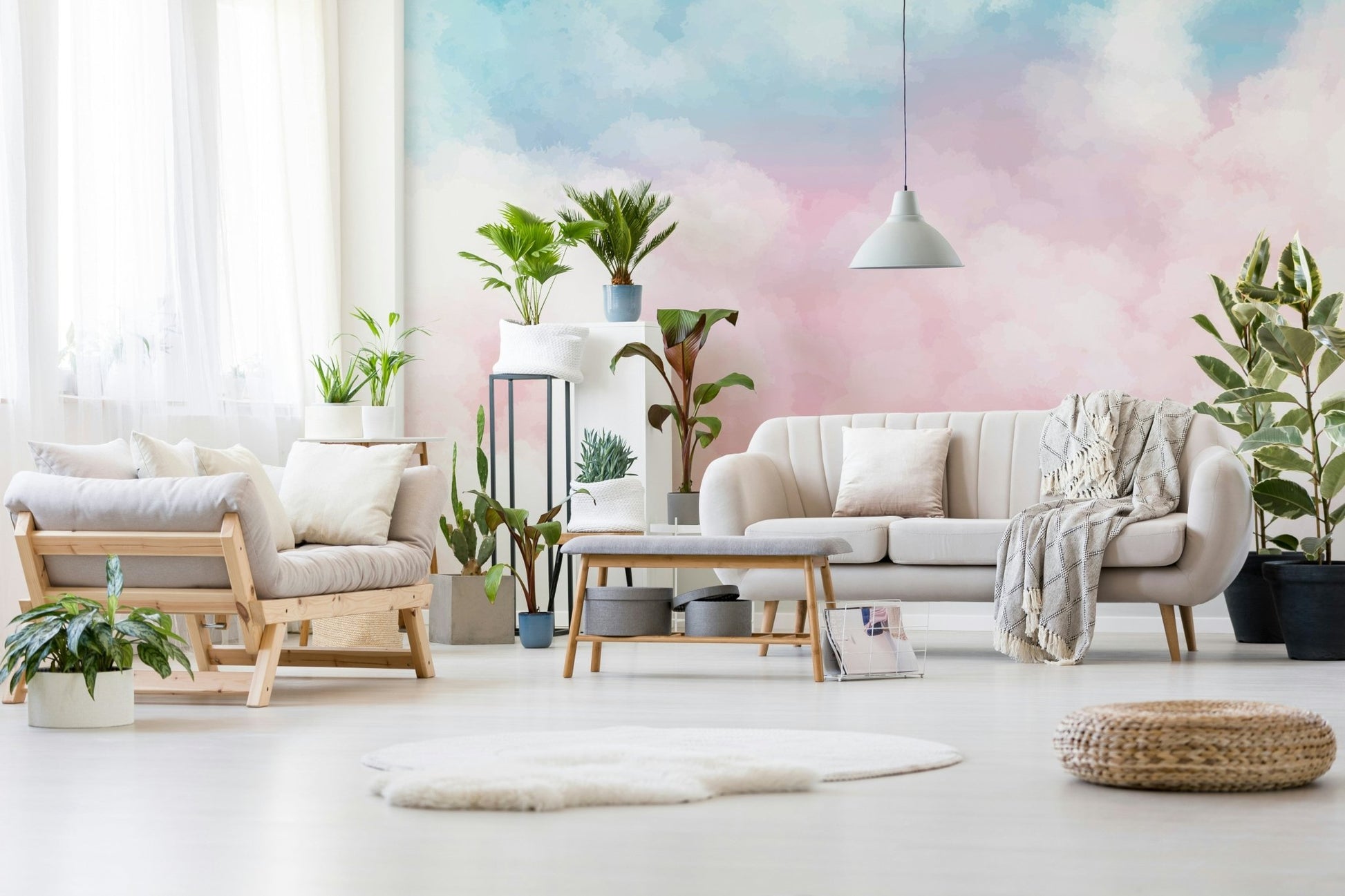 Palette Sky Wall Mural - Wallanza