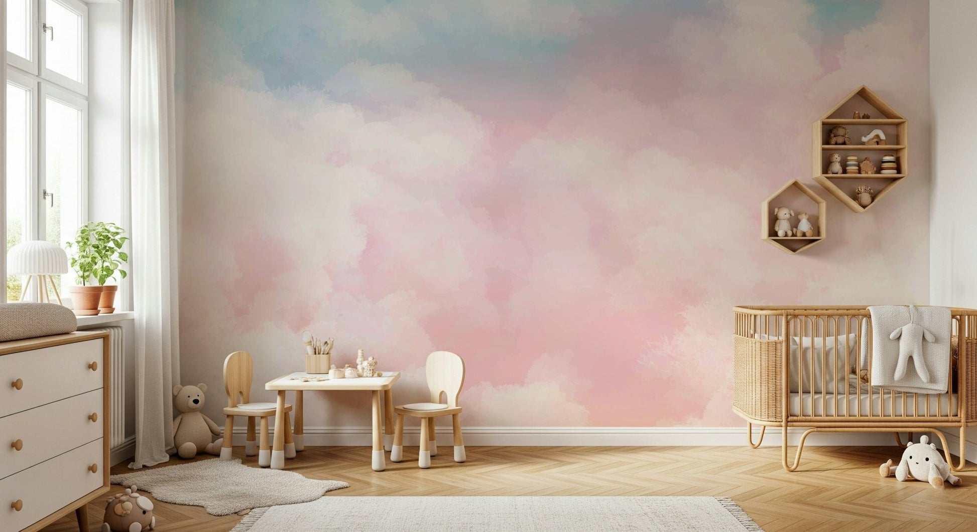 Palette Sky Wall Mural - Wallanza