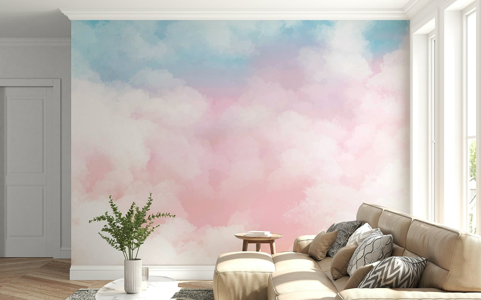 Palette Sky Wall Mural - Wallanza