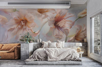 Pastel Lily Floral Wallpaper - Wallanza