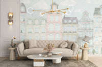 Pastel Watercolour Kids Wall Mural - Wallanza