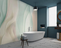 Pastel Wavy Abstract Wallpaper - Wallanza