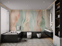 Pastel Wavy Abstract Wallpaper - Wallanza