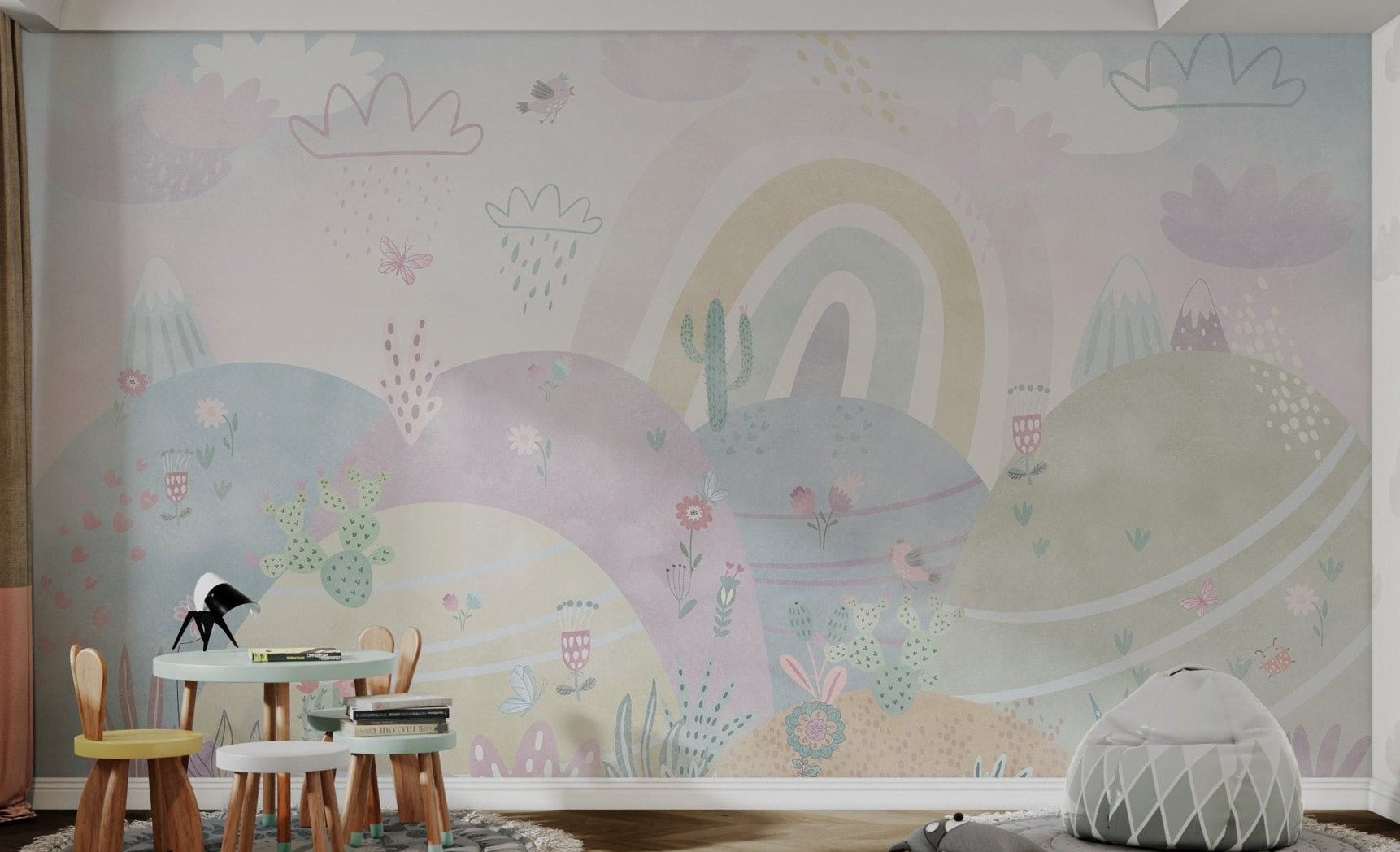 Pastel Wonderland Wallpaper Mural