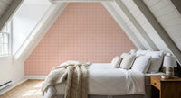 Contemporary lilac geometric wallpaper with soft texture