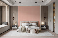 Chic lilac geometric wallpaper for calm modern interiors