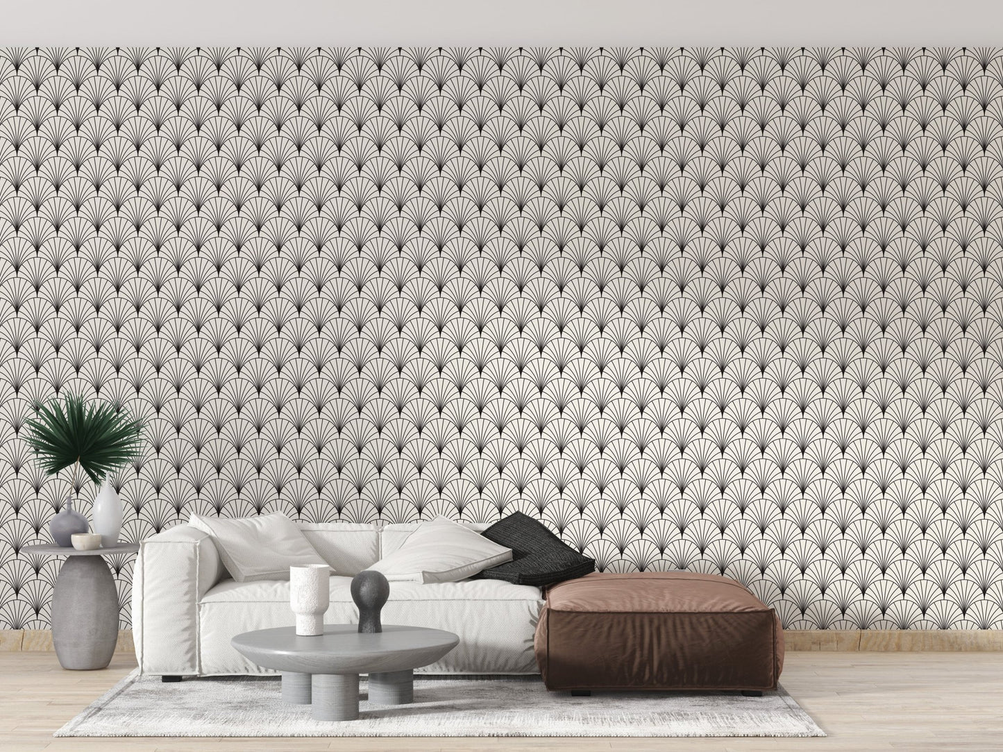 Black arch design wallpaper peel stick pattern
