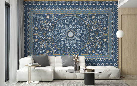 Traditional Persian Carpet Wall Mural for  Living Room.
